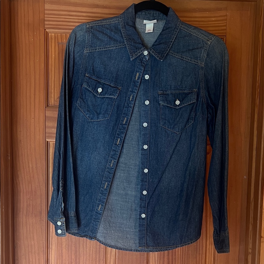 Mossimo Supply Co. Blue Denim Shirt